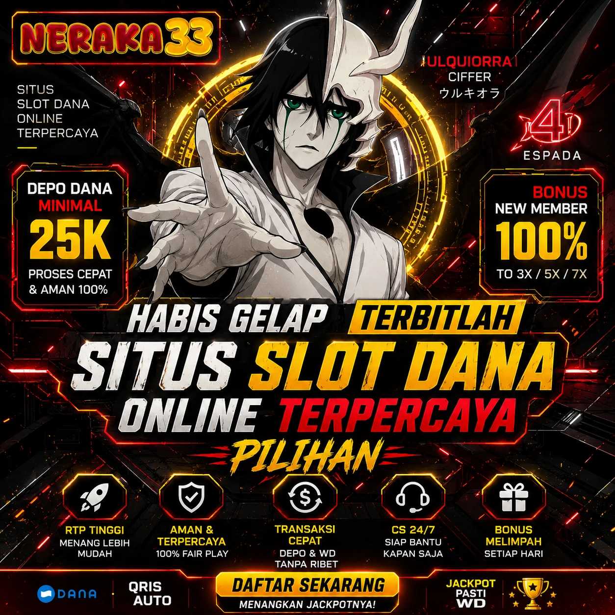 NERAKA33 - Habis Gelap Terbitlah Situs Slot Dana Online Terpercaya